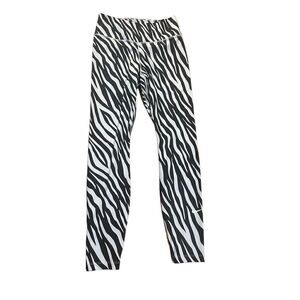 The Nike One Tight Fit Mid Rise zebra animal print leggings 7/8 length S
